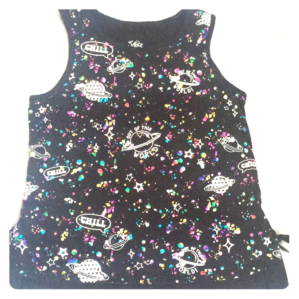 ❗️SALE👽Justice -Black Alien Tank-Top 👽